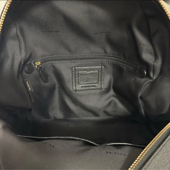 Coach Black Leather Backpack - Picture 6 of 12